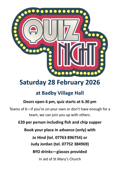 Quiz-Supper 2026 Poster